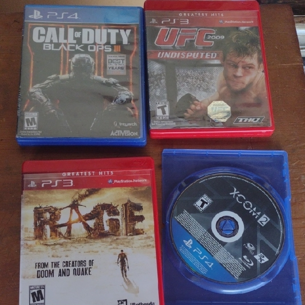PS4 Game Bundle - Call of Duty, UFC, Rage, XCOM 2